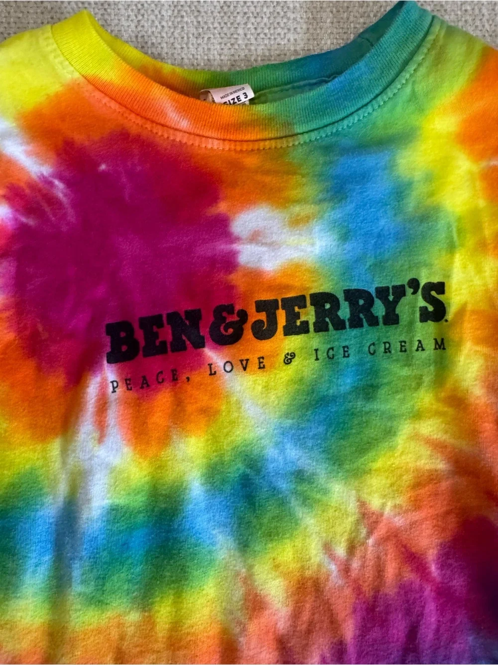Vintage Ben & Jerry’s Tie-dye T-shirt Toddler
